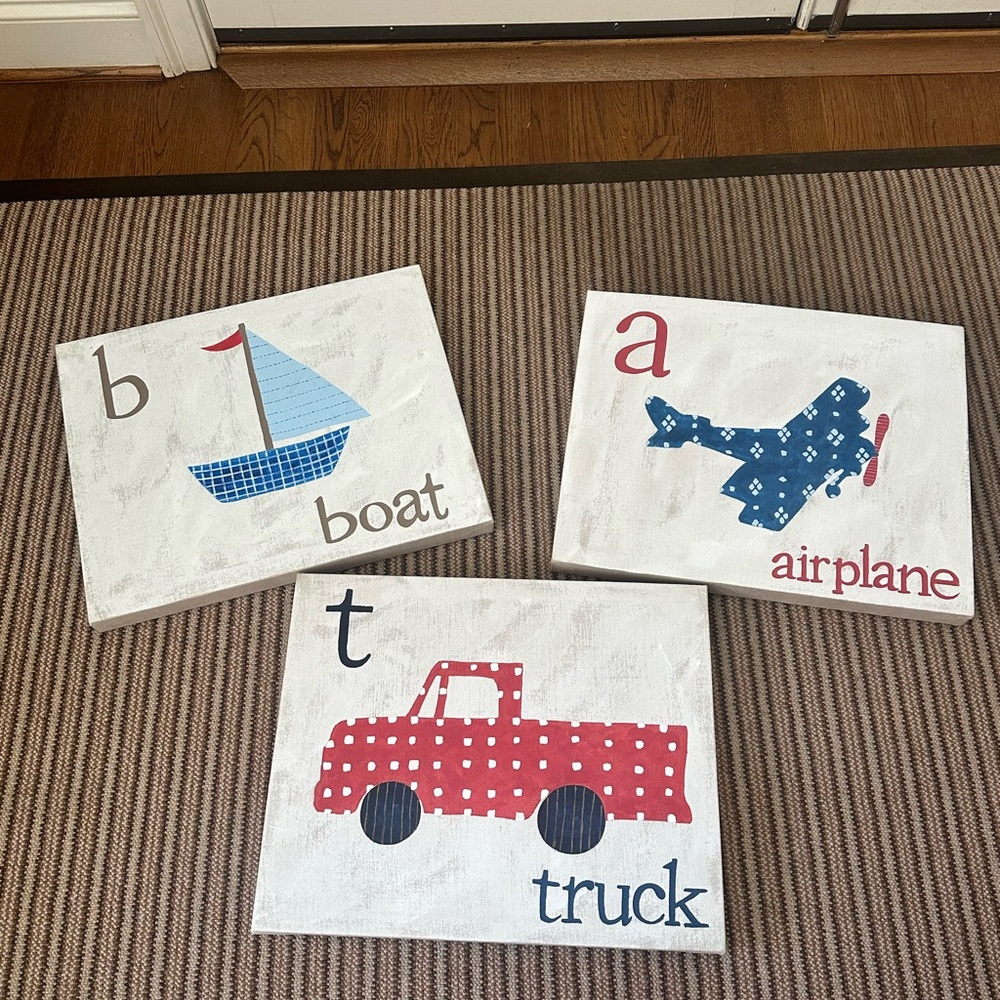 Pottery Barn Kids - Alphabet Canvas Art Set